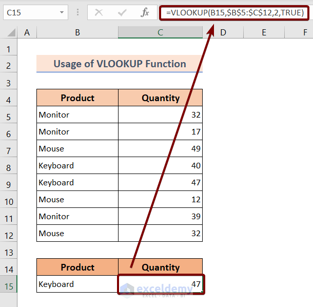 Use VLOOKUP Function to Get the Last Match in Excel