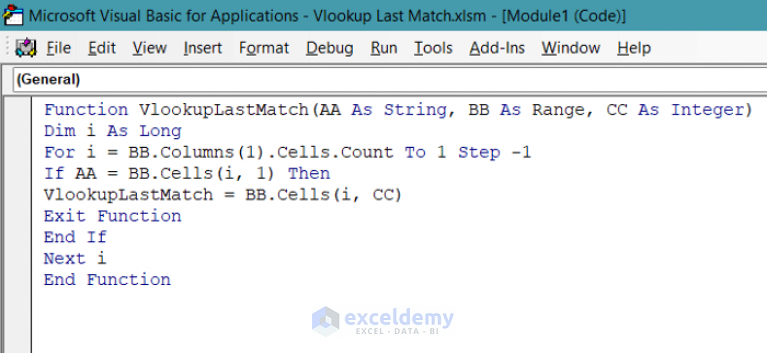 How To Vlookup And Pull The Last Match In Excel 4 Ways ExcelDemy