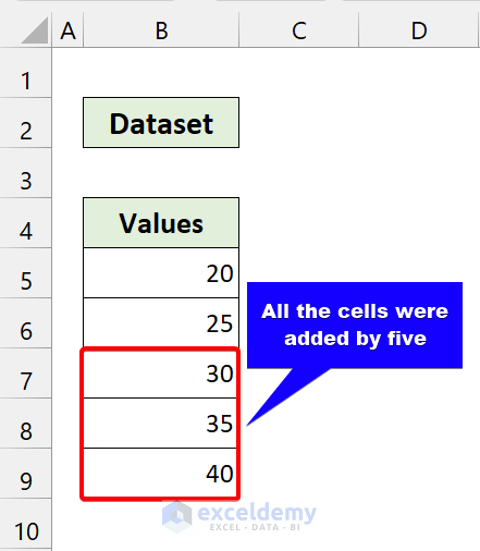 output of excel for each cell in range vba