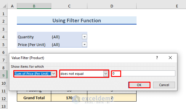 Inserting Another Condition for Hiding Zero of Another Column