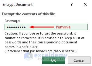 remove password from excel with info feature