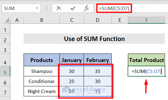 Sum Multiple Rows into a Single Cell