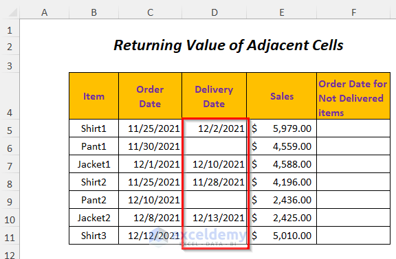 Return Value if Cell is Blank