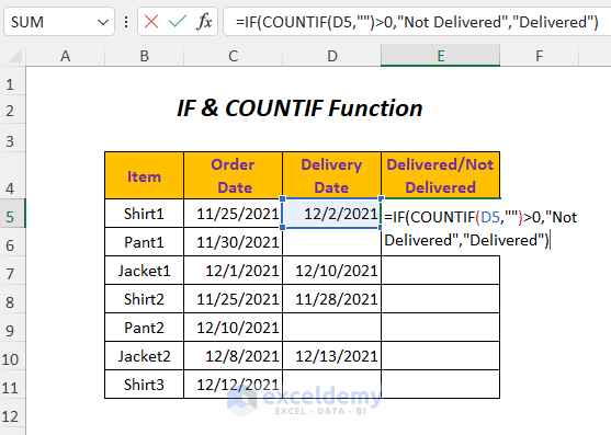 IF+COUNTIF function