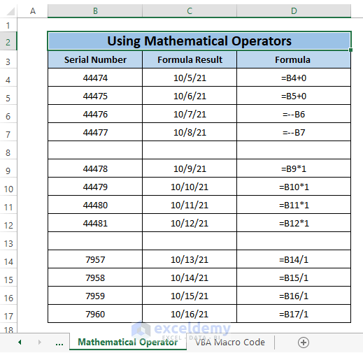 mathematical operator with formula