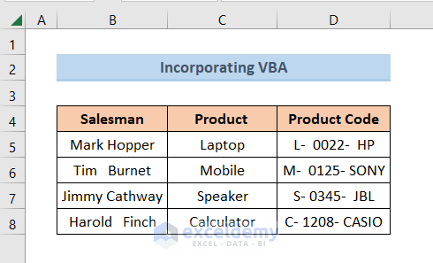 remove leading space in excel result using vba