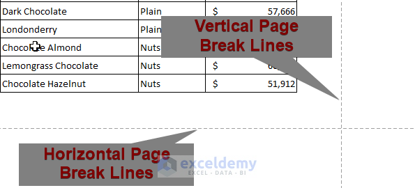 Vertical Page Break Lines and Horizontal Page Break Lines