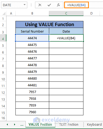 value formula
