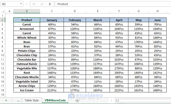 VBA macro code-Convert Range to Table in Excel