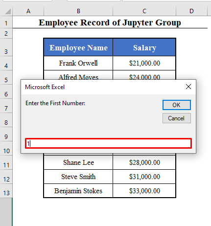 Entering Inputs to Use VBA Range with Variable Row Number in Excel