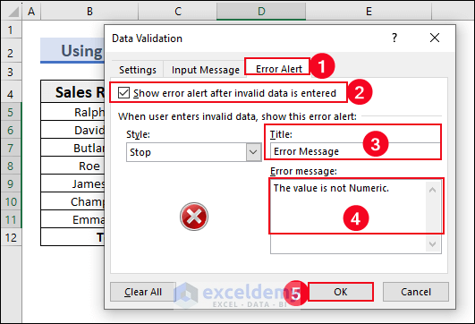 12-Applying Error Alert tab to show error message