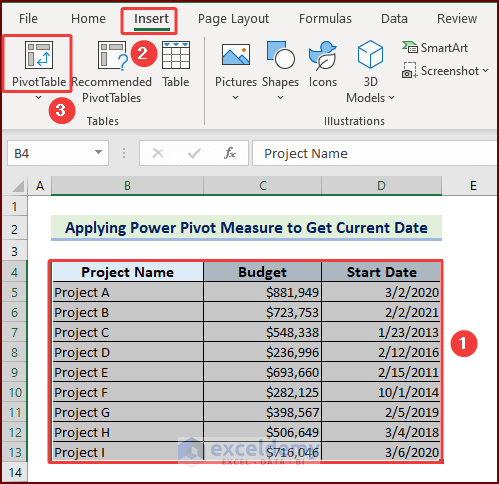 22-Inserting a Pivot Table