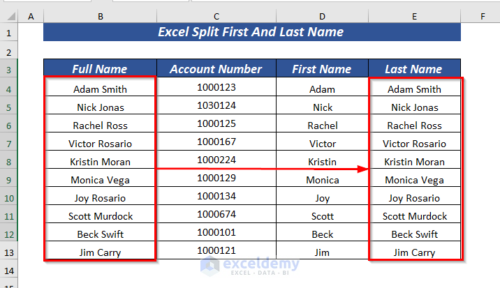 Find The Last Name in Excel