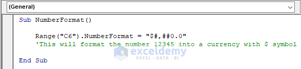 Code to convert number into currency format