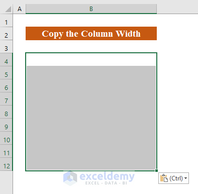 Copy Column