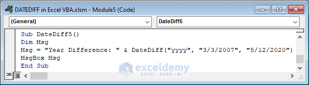 Different Format Result Using the DateDiff Function
