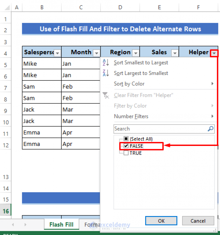 How To Delete Alternate Rows In Excel 5 Quick Ways ExcelDemy