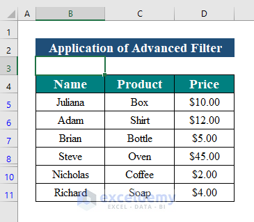 Use Remove Duplicates Command to Delete Duplicate Columns in Excel