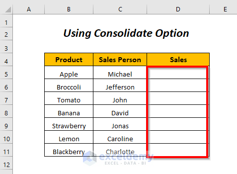 Excel combine sheets