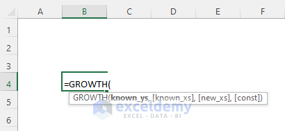 Introduction to Excel GROWTH Function