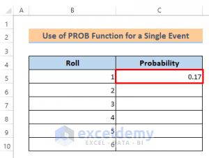 How to Use PROB Function in Excel (3 Examples) - ExcelDemy