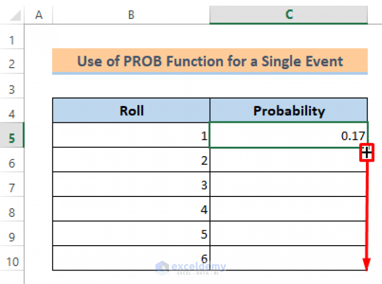 How to Use PROB Function in Excel (3 Examples) - ExcelDemy