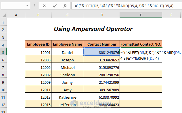 Ampersand Operator