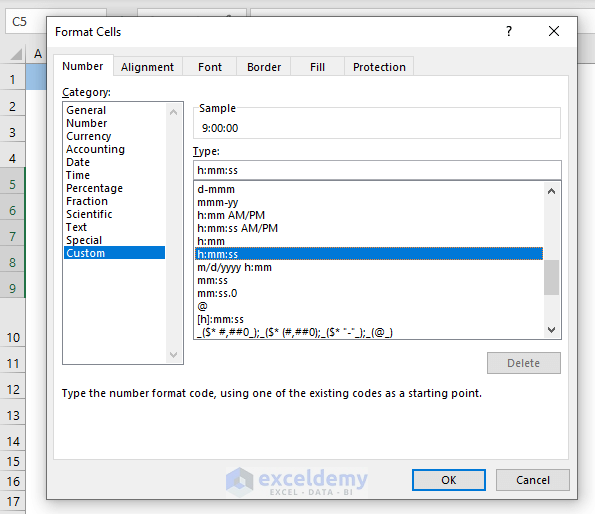 Dealing with Time Format in Excel (5 Suitable Ways) - ExcelDemy