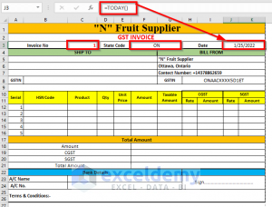 Create GST Invoice Format in Excel (Step-by-Step Guideline)