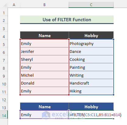 Insert FILTER Function to Find Multiple Values