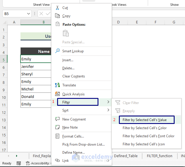Excel Filter Option to Find Multiple Values