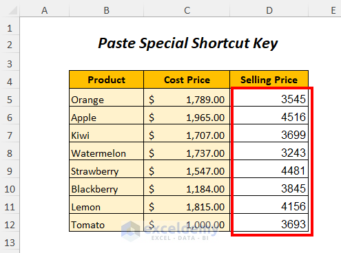 format painter shortcut Excel