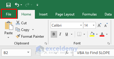 Use of Excel SLOPE Function as VBA Function