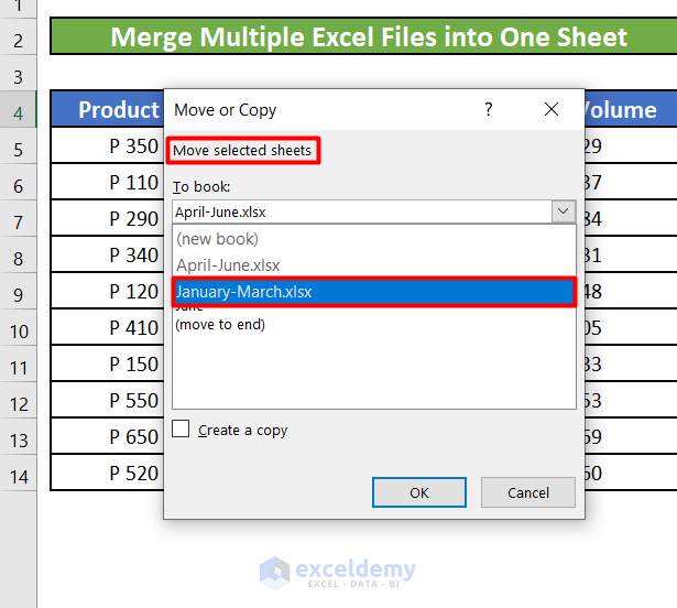Merge Multiple Excel Files into One Sheet