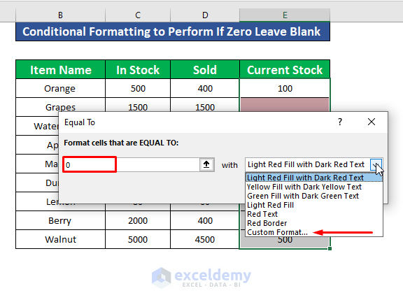 Use the Conditional Formatting 