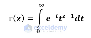 The Gamma Function Formula