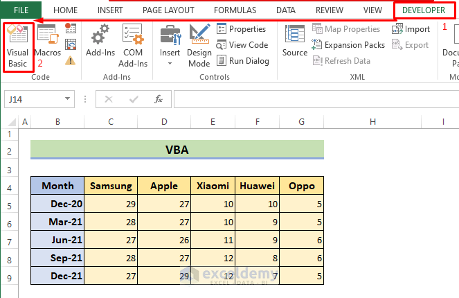 Using VBA Macros to Switch Rows and Columns