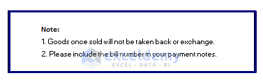 Include Comments/Notes/Payment Terms in the Tally Bill Format