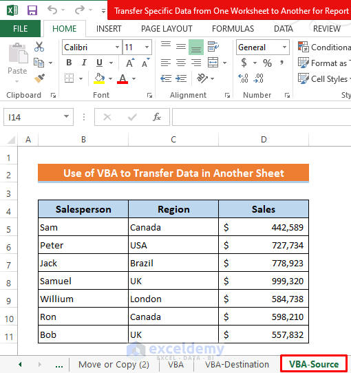 Transfer Specific Data from One Excel Sheet to Another Using Macros in Different Workbooks