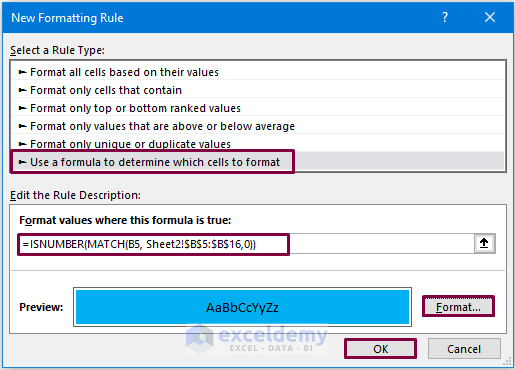 Using The ISNUMBER Function to Find Duplicates in Workbook 