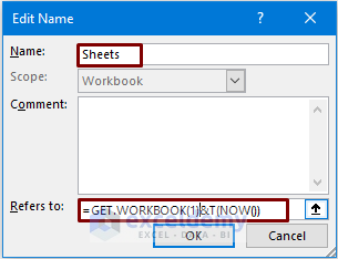 Using the LOOKUP Function to Get the Sheet Name List