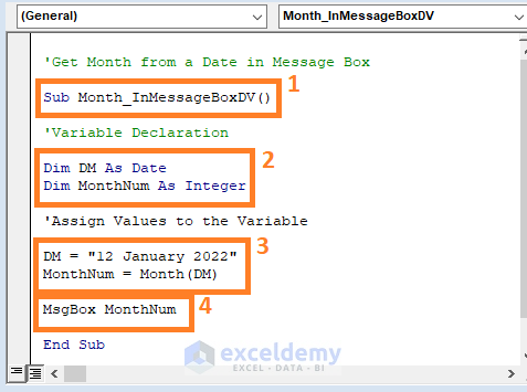 double variable-VBA MONTH