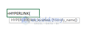 Excel HYPERLINK Function Syntax