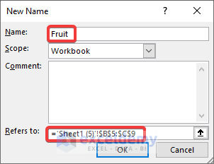 Use Defined Name for Reference from Another Workbook
