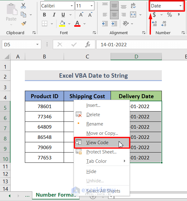 Turn All Dates to String Using VBA in Excel