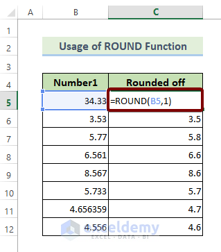 The ROUND Function: Mathematical Functions in Excel