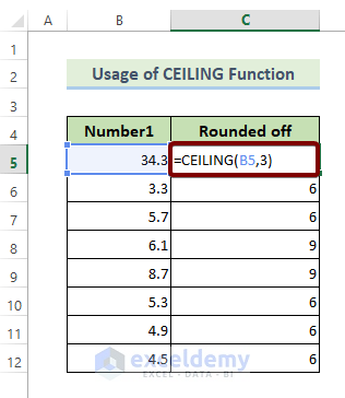 The CEILING Function: Mathematical Functions in Excel pdf