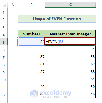 The EVEN Function: Mathematical Functions in Excel pdf