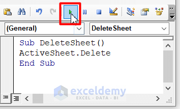 Delete the ActiveSheet Using a Short VBA Code