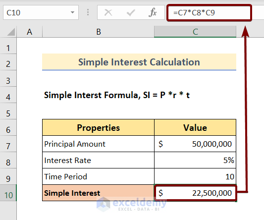 Simple Interest Formula: Second Example